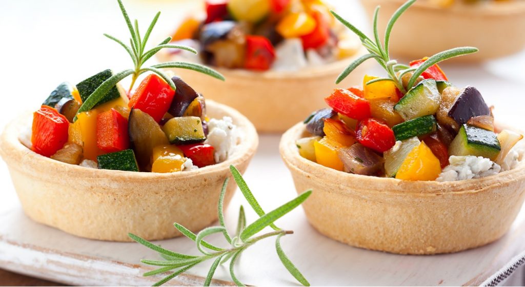 Тарталетки пісні з овочами