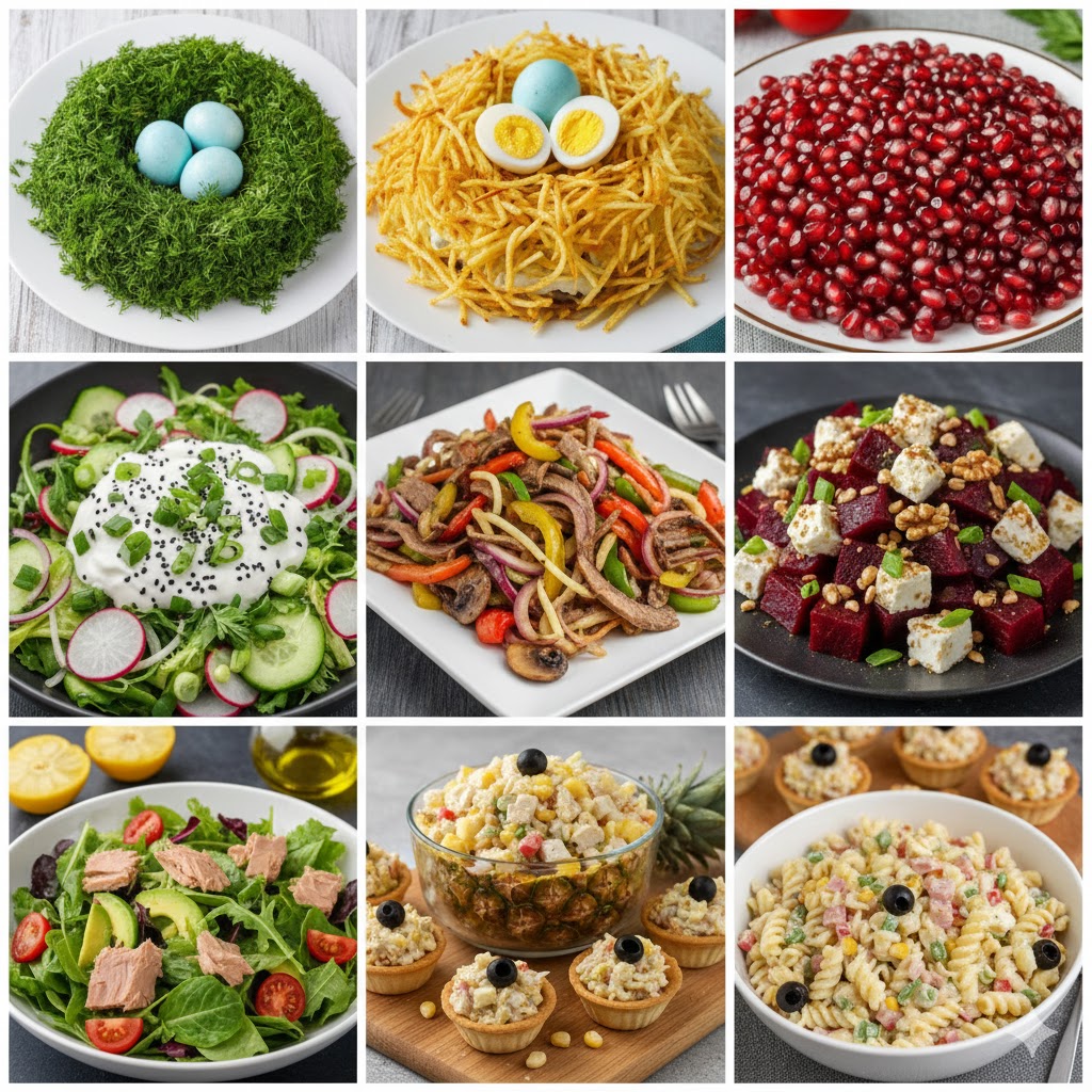 Великдень 2026: ТОП-10 салатів, що стануть головною прикрасою святкового столу