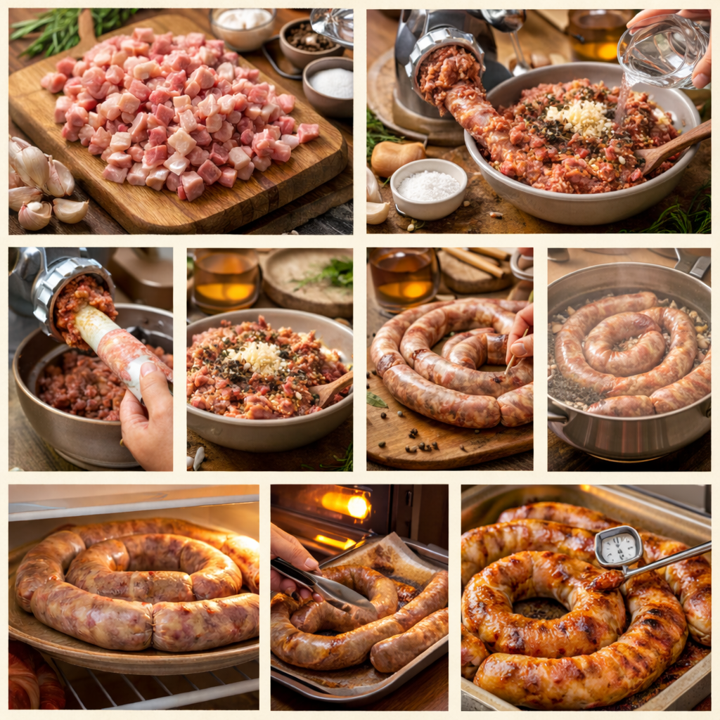 Домашня ковбаса на Великдень: інгредієнти, покрокове приготування та поради