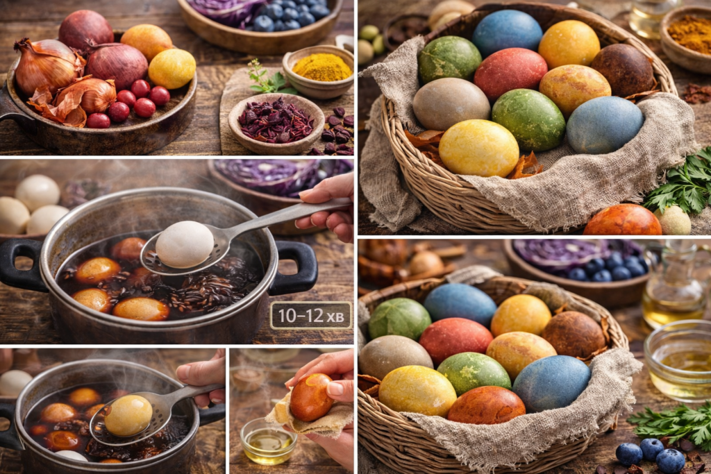 🥚 Як фарбувати яйця натуральними барвниками: повний огляд, способи, поради та таблиці