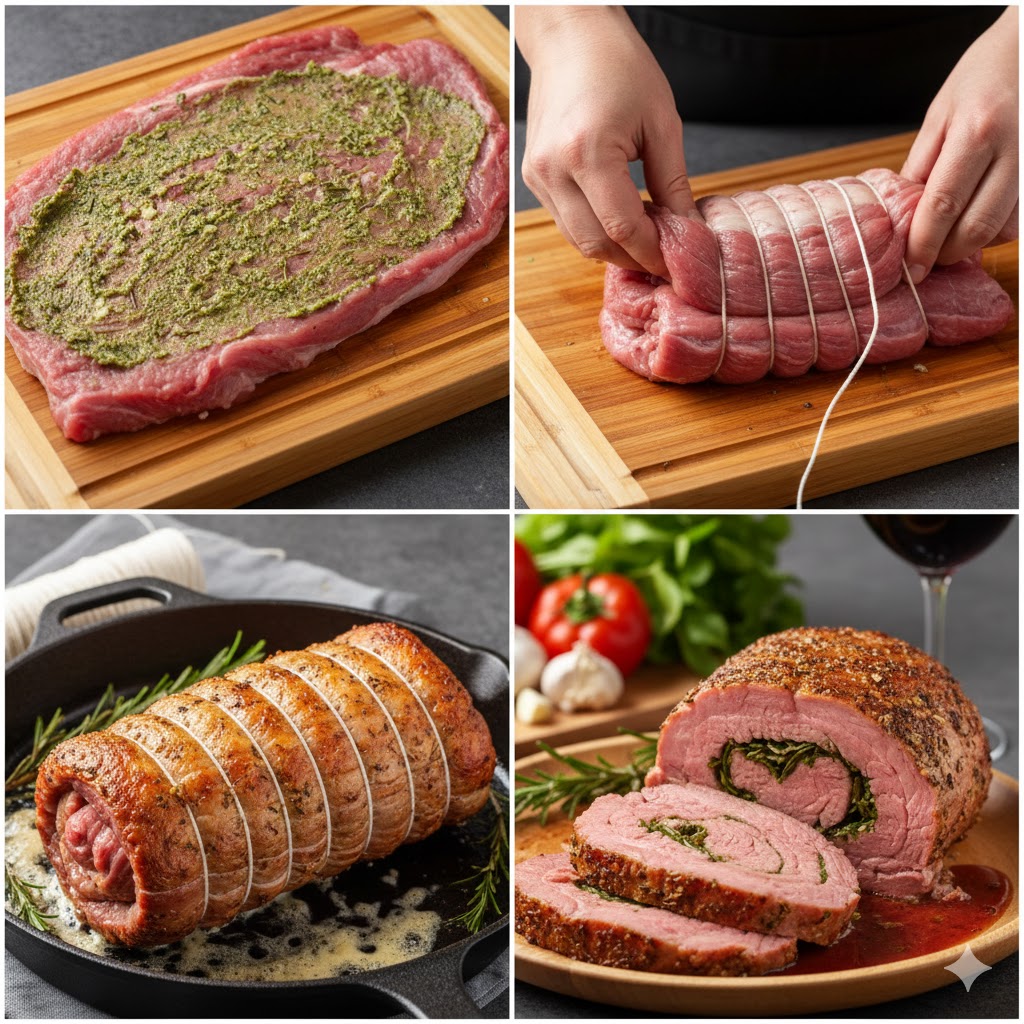 Мясні страви на великдень: рулет із телятини