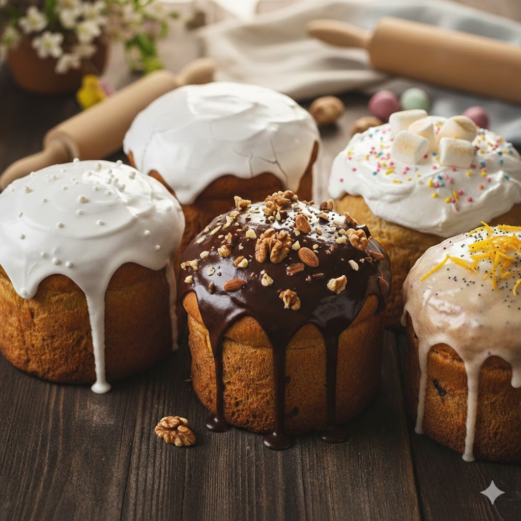 🧁 ТОП-5 Рецептів Глазурі для Паски: Від Класики до Трендового Маршмелоу