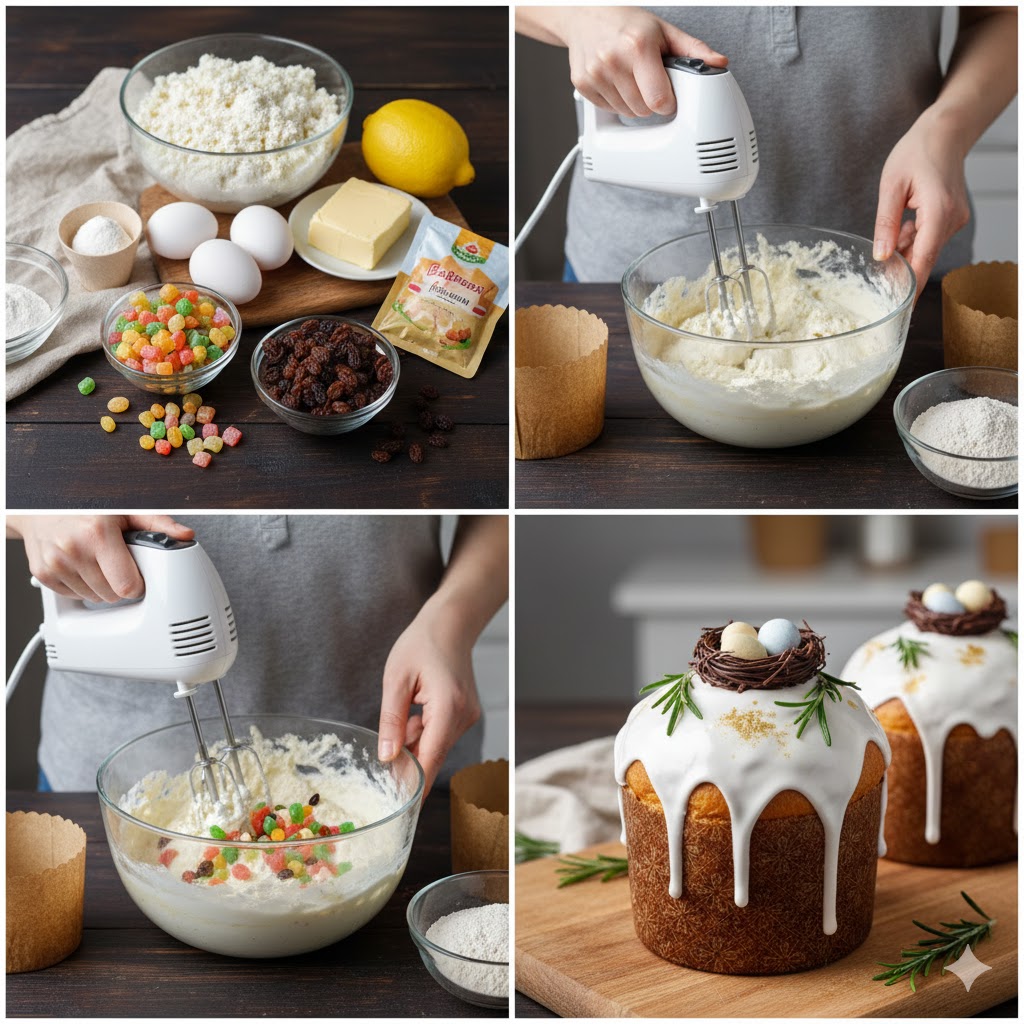 🌸 Сирна Паска «Ніжність Хмаринки»: Найкращий Рецепт до Великодня