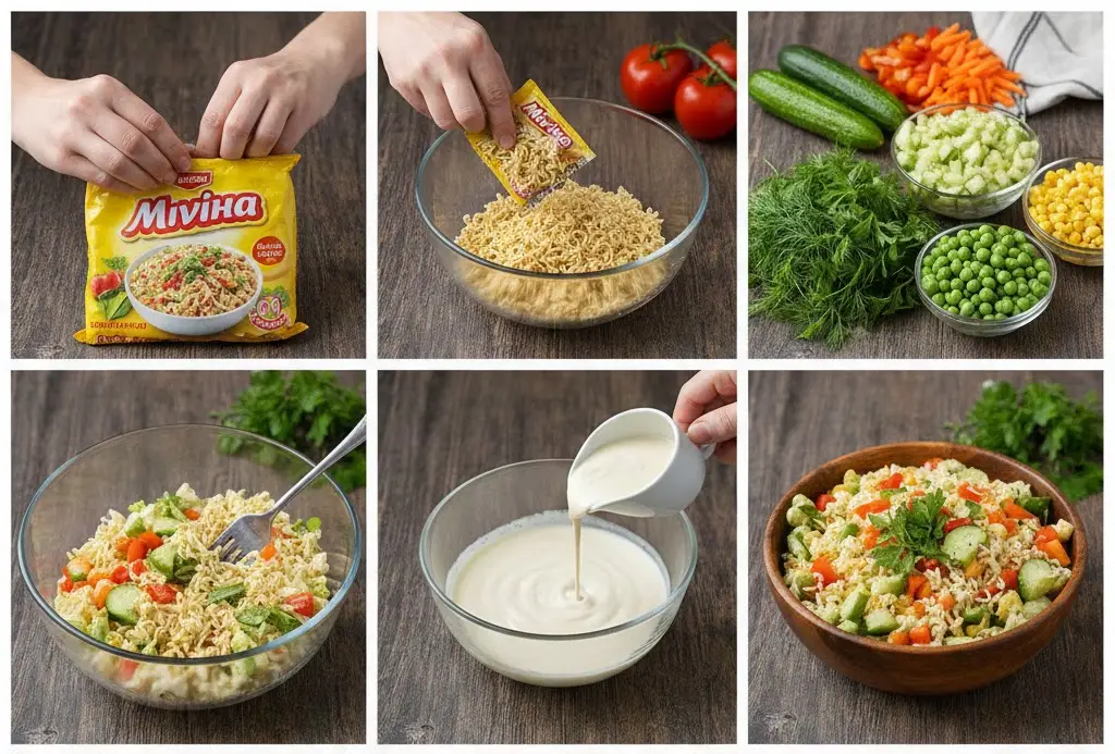 🍜 Мівина-Гурме: 5 креативних салатів, які перевернуть ваше уявлення про швидку їжу