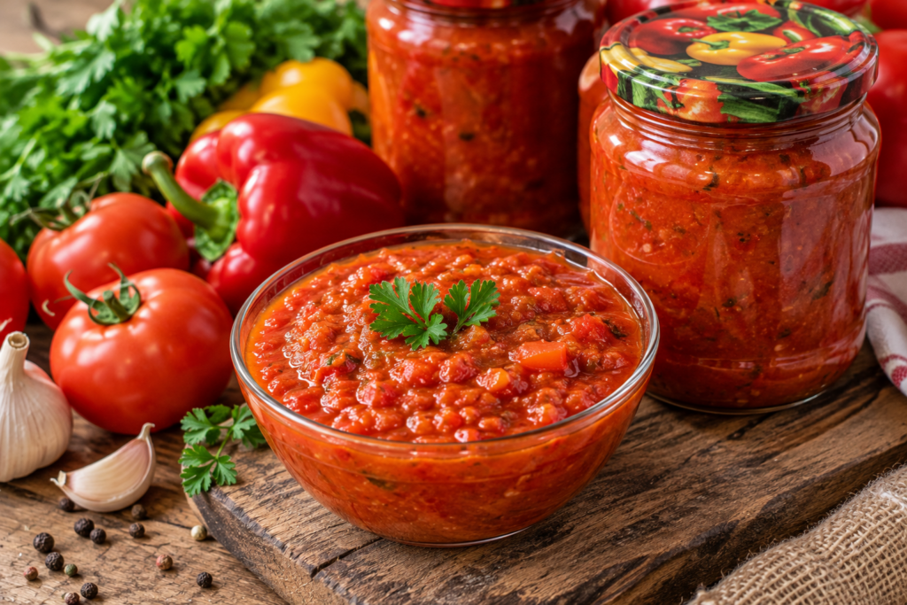 Соус із помідорів 🍅 і перцю на зиму: простий домашній рецепт